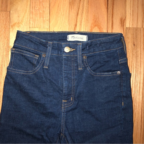 Madewell high-rise dark blue curvy high rise skinny jeans- size 24 - Picture 3 of 11